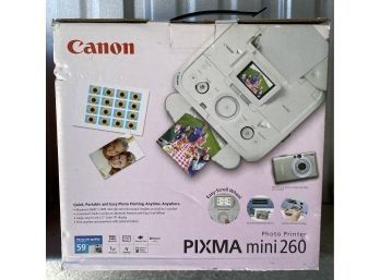 CANON Pixma Mini 260 Photo Printer In Original Box!