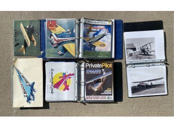 Collection Of Aviation Magazines And Photographs