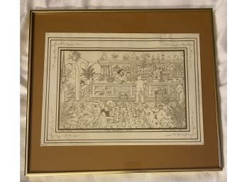 John Poole 1976 Signed Print, Number 169/250, Framed