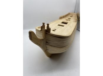 Handcrafted Large Wooden Model Boat-work In Progress