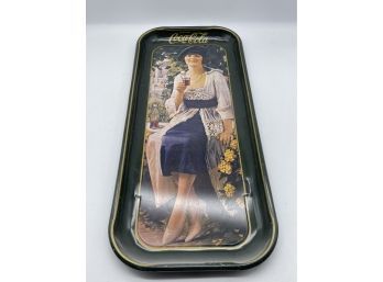 Vintage Coca-cola Memorabilia Metal Tray From A 1921 Advertisement