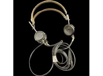 Antique WWII Military Headphones By Telephonica Co. New York