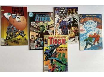 The Mighty Thor: Hand Of Death By Marvel, DC The Omega Men, Azrael And Tale Of The Teen Titans,weird War Tales