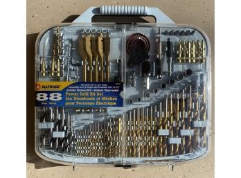 88 Piece Power Drill Set In A Plastic Carrying Case.