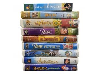 (9) VHS Movies Including Babe, Anastasia And More!