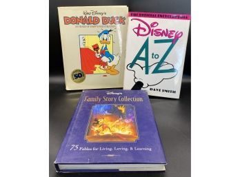 (3) DISNEY Hardcover Books: Donald Duck 50th Anniversary And More!