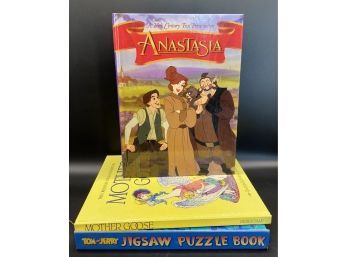 Anastasia, Mother Goose, Tom And Jerry Hardcover Storybooks