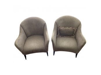 Two Lounge Chairs By Thayer Coggin Inc.