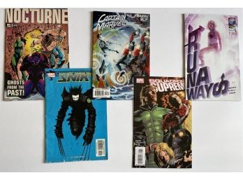 Marvel Comic Books! Snikt!, Squadron Supreme, Captain Marvel Time Flies, And Runaways.