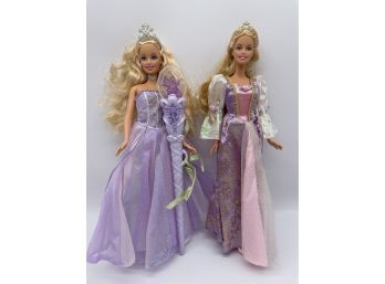 Rapunzel Barbie Doll And Barbie Magic Of Pegasus Doll. 1998 Mattel.