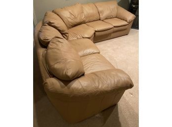 Large Tan Colored Sectional By Quality Assurance Homestead House.