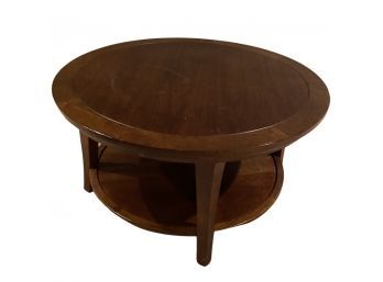 Round Wooden Coffee Table, Brand Unknown