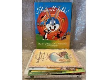 The Art Of Looney Tunes Hardcover, Plus Miscellaneous DISNEY Storybooks And A Copy Of Velveteen Rabbit