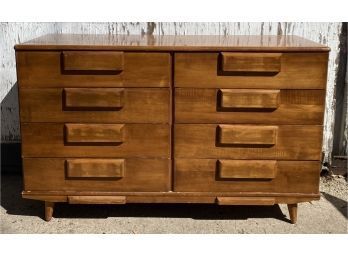 Midcentury Dresser With Detached Matching Mirror