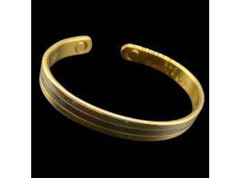 24 Karat Electro Plated Gold Cuff Bracelet