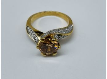 Vintage Ring With Good Wash Topaz