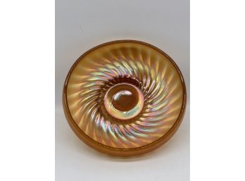 Antique Carnival Glass Serving Bowl