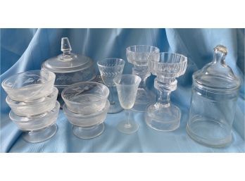 11 Piece Assorted Glass Collection, Beautiful Pieces!