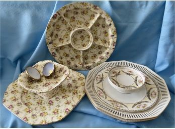 Beautiful Hand Painted Floral Serving Dishes, Assorted Styles And Brands