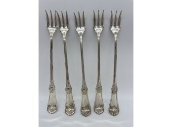 Oxford Silverplate Co. Relish Forks. Set Of 5.