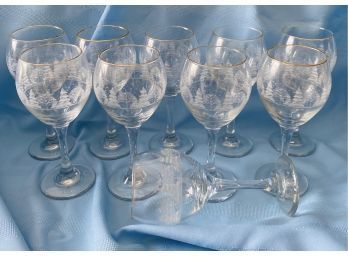 Beautiful Wine Glasses, Set Of 10, From Arbys. Winter Landscape Design