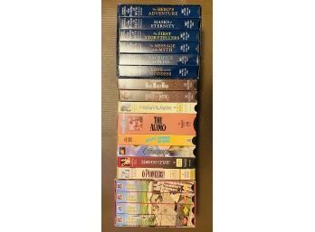 Western VHS Movie Collection Including A Year In Provence, Jessie James, The Alamo And More