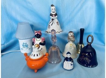 Lovely Collection Of Bells With Adorable Designs, Mini Orange Jar And Night Light