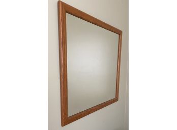 Large Wall Hanging Mirror In Wooden Frame