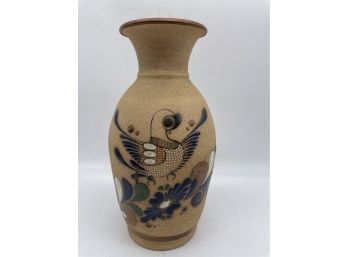 Vintage Signed Tonala Mexican Ceramic Vase