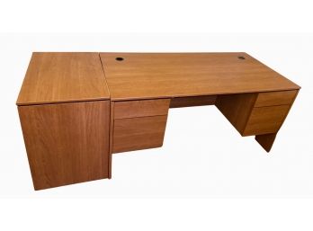 Large Office Desk With Matching Filing Cabinet