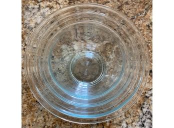 (3) Stackable Glass PYREX Kitchen Bowls