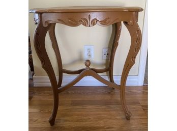 Lovely Accent Table Painted Brown, No Drawers