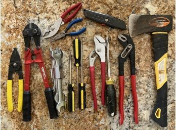 13 Count Tools Including Wrenches, Pliers, Screwdrivers And More