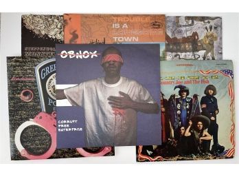 Vinyl Records Including Obnox, Trouble Is A Lonesome Town, Steppenwolf Monster, Country Joe And The Fish!