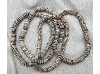 (4) Beautiful Handmade Seashell Choker Necklaces
