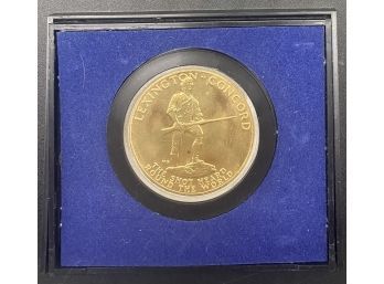 1776-1976 American Revolution Bicentennial Medal With Lexington Concord Design