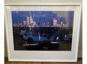 Photo Of Cityscape In White Plastic Frame