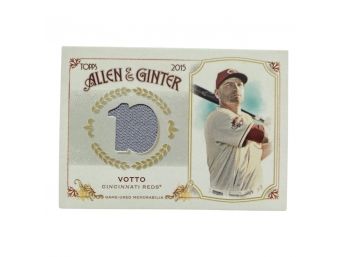 Joey Votto Cincinnati Reds Authentic Relic Card, 2015 TOPPS Allen And Ginter Baseball Card