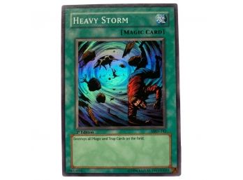 Yugioh FIRST EDITION Heavy Storm Magic Card MRD-142 Konami. Holo