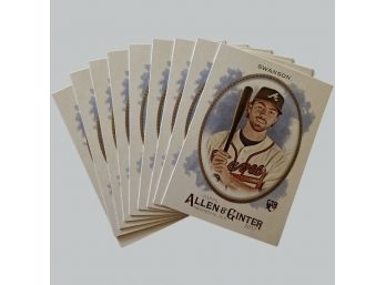 (9) Duplicate Dansby Swanson Atlanta Braves 2017 TOPPS Baseball Cards, Allen And Ginter Series