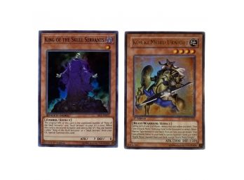 (2) Yugioh FIRST EDITION Cards: Koa Ki Meiru Urnight Earth And King Of The Skull Servants Dark