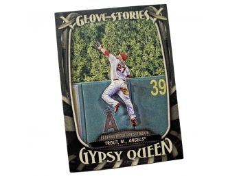 2016 TOPPS Mike Trout Baseball Card, Gypsy Queen Series, Glove Stories