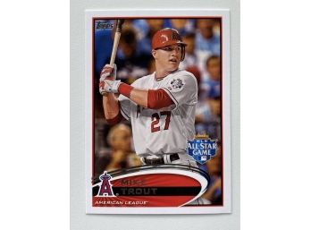 Mike Trout Angels Outfielder 2012 TOPPS Baseball Card From MLB All Star Game