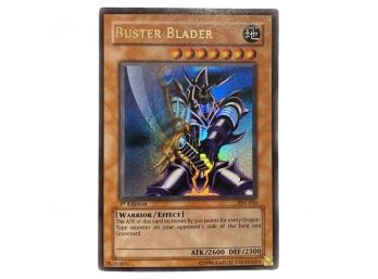 Yugioh First Edition Buster Blader Earth Card, Holo, ATK 2600, DEF 2300