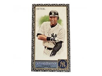 Derek Jeter New York Yankees 2011 TOPPS Mini Baseball Card, Allen And Ginter Series