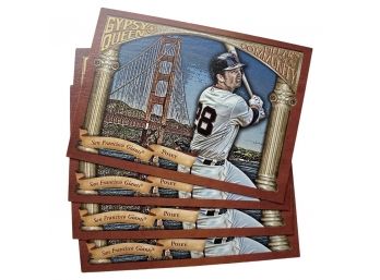 (4) Buster Posey San Francisco Giants Baseball Cards By TOPPS, Gypsy Queen Series 2015