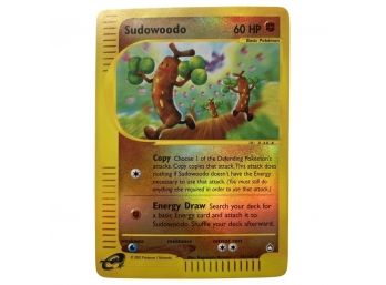 2002 Pokemon Sudowoodo Reverse Holo, 60 HP No. 36/147