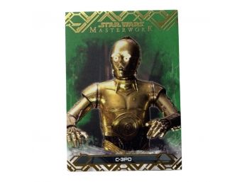 Star Wars Masterwork, C-3PO, No. 36/99 TOPPS Trading Card