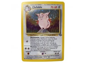 1999 Pokemon Clefable Stage 1, 70 HP Holo No. 1/64