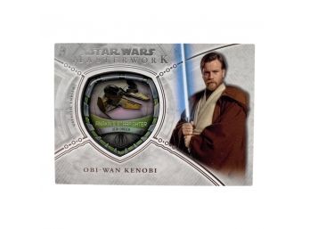 Star Wars Masterwork Jedi Order Card With Commemorative Ship Emble 013/175 Feat. Obi Wan Kenobi